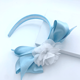 Harmonie Flower Headband - Blue  & White