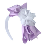 Harmonie Flower Headband - Lilac & White