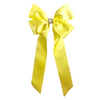 Abigail Long Tail Bow Clip Yellow