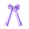 Pretty Priscilla Long Tail Bow Clip - Lilac