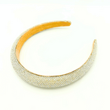 Silver Diamante Padded Headband