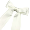 Forever Jane Long Tail Bow Clip - White