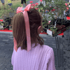Harmonie Long Tail Bow - Baby Pink