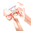 Pretty Priscilla Long Tail Bow Clip - Pink