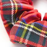 Tartan Scrunchie - Red