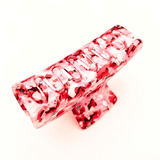 Abstract Print Claw Clip - Red & White