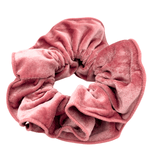 Extra Large Layered Velvet Scrunchie - Pink