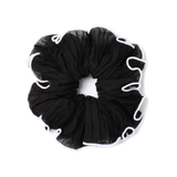 Large Layered Trim Scrunchie - Black & White