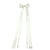 Georgina Long Tail Bow - White
