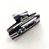 Abstract Print Claw Clip - Black & White