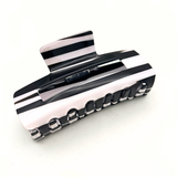 Abstract Print Claw Clip - Black & White