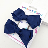 Navy School Bow Duo - 2 pk