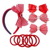 Signature School Hair Set - Red