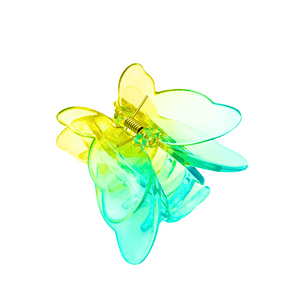 Ombre Butterly Hair Claw - Green & Yellow