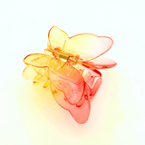 Ombre Butterly Hair Claw - Red & Yellow