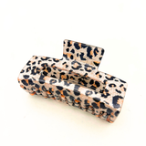 Animal Print Glitter Hair Claw Clip