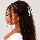 Abstract Print Claw Clip - Black & White