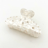 Ivory iridescent diamante Hair Claw Clip
