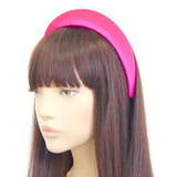 Pink Padded Velvet Headband - Large