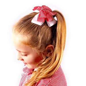 Large Stacked Gingham Hair Clip