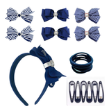 Ultimate School Hair Set - Navy