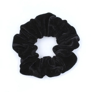 Large Velvet Touch Scrunchie - Black