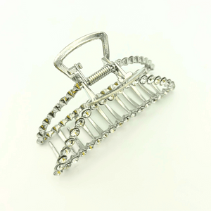 Crystal Metal Claw Clip