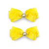 Yellow Tanita Hair Bows - 2 pack