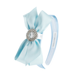 Pastel Bliss Bow Alice band - Baby Blue