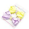 Lilac Fizz & Yellow Polka Dot Pastel Bliss Hair Bows - 2 pack