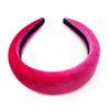 Pink Padded Velvet Headband - Large