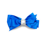Priscilla Satin Hair Bow - Royal Blue