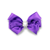 Classic and cute hand-crafted hair bow made from quality grosgrain ribbon should add the perfect touch to any outfit.
