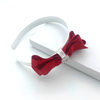 Red & White Grosgrain Bow Alice band