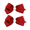 Red & White Stripes Hair Accessories Set - 7 pack