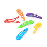 Summer Bright Snap Hair Clips - 6 pack